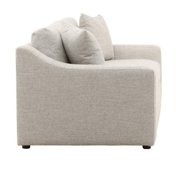 Karina Living Emma Sofa - Elegant Cream Upholstered Tweed Sofa with Comfort & Modern Design for Stylish Interiors Field Cloud DOV39015-GREY