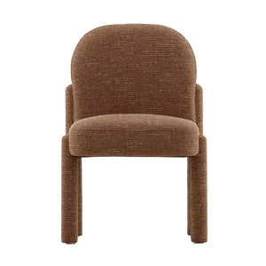 Karina Living Sans Dining Chair - Elegant Modern Tweed Upholstered Seat in Field Clay for Stylish Dining Spaces DOV39016-CLAY