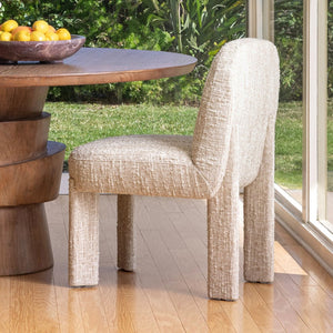 Karina Living Briella Dining Chair in Soft Napa Beige Boucle - Modern Comfort & Versatile Style for Any Space DOV39017-BEIG
