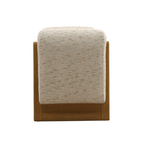 Karina Living Eliott Bench - Versatile Textured Upholstered Seating for Entryways, Bedrooms, and Living Rooms DOV39026-CREM
