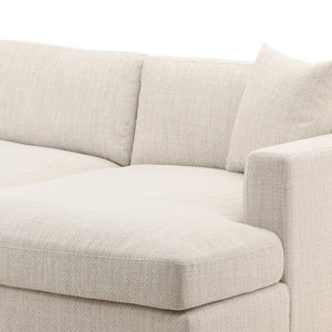 Karina Living Erica Chaise Sectional in Elegant Taupe - Plush Comfort & Versatile Style for Modern Living Spaces DOV39029R-TAUP
