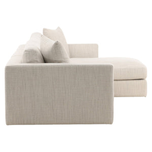 Karina Living Erica Chaise Sectional in Elegant Taupe - Plush Comfort & Versatile Style for Modern Living Spaces DOV39029R-TAUP