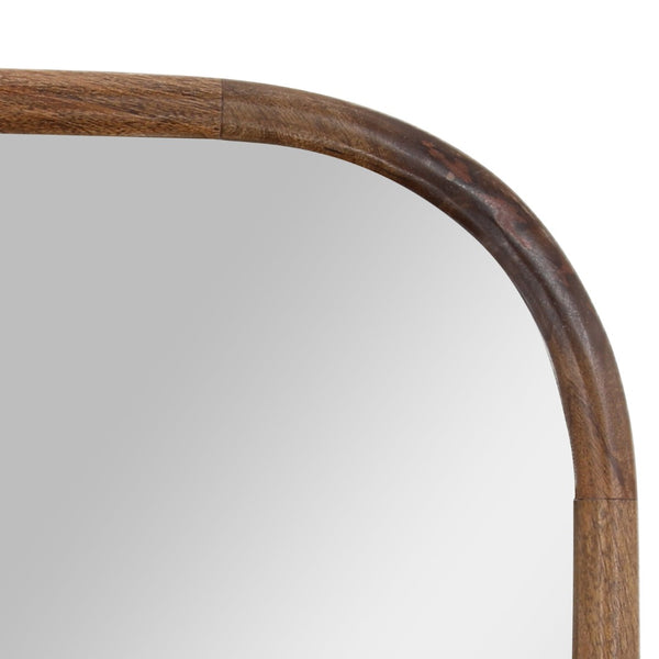 Karina Living Lillie Mirror - Tall Medium Brown Mango Wood Frame for Modern Decor & Full-Length Reflection DOV40010-BRWN