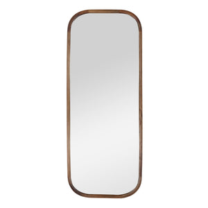 Karina Living Lillie Mirror - Tall Medium Brown Mango Wood Frame for Modern Decor & Full-Length Reflection DOV40010-BRWN