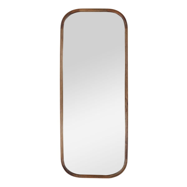 Karina Living Lillie Mirror - Tall Medium Brown Mango Wood Frame for Modern Decor & Full-Length Reflection DOV40010-BRWN