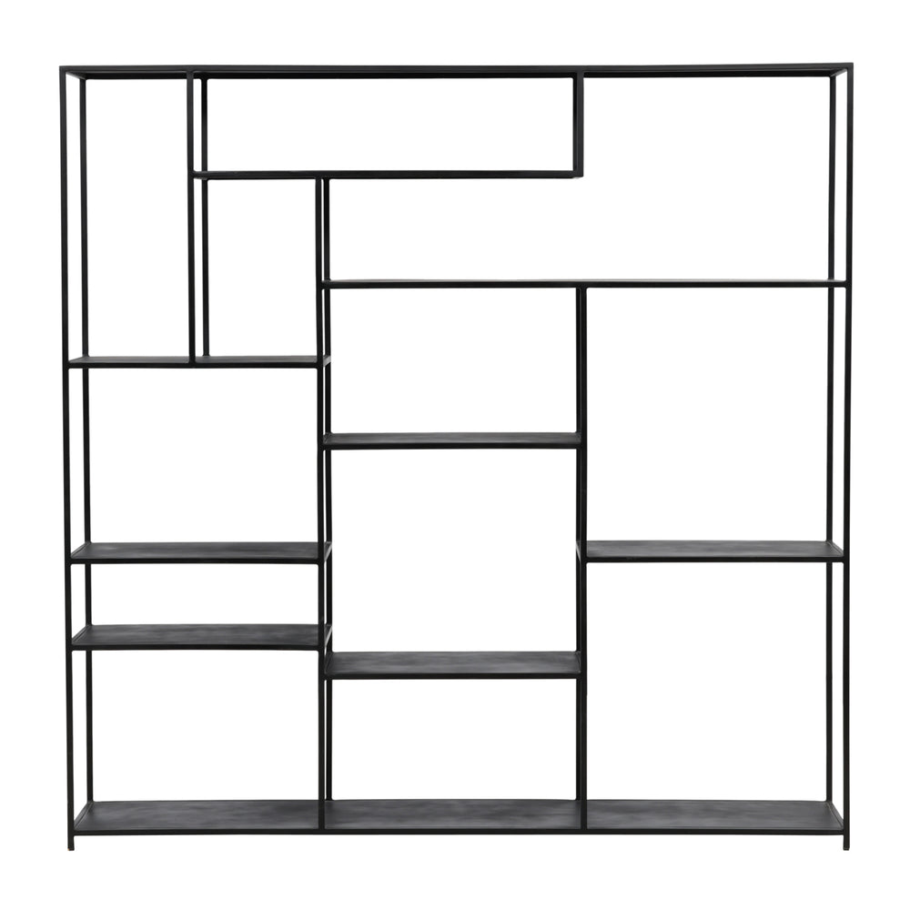 Dovetail Daren Bookcase Black Black Metal DOV40013-BLCK