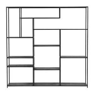 Dovetail Daren Bookcase Black Black Metal DOV40013-BLCK