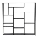 Dovetail Daren Bookcase Black Black Metal DOV40013-BLCK