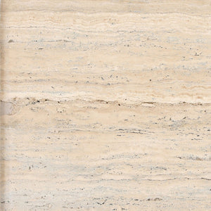 Karina Living Rice Travertine End Table with Iron Base – Modern Accent Piece for Stylish Living Spaces & Decor DOV40026-BRCR