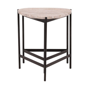 Karina Living Corwin Nesting Tables - Elegant Natural Marble & Black Iron Set for Stylish Living Room Decor DOV40035-NATL