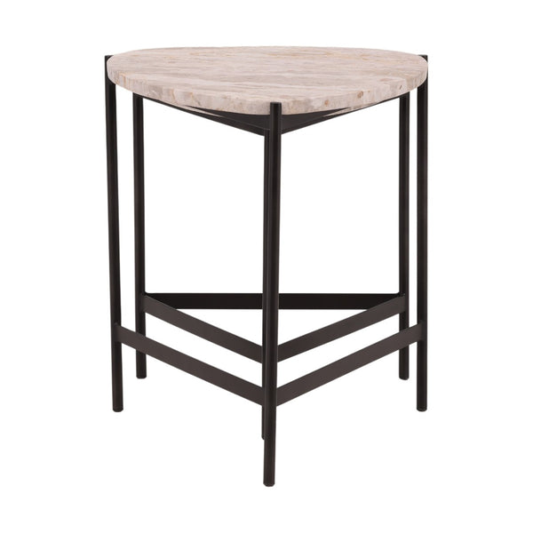 Karina Living Corwin Nesting Tables - Elegant Natural Marble & Black Iron Set for Stylish Living Room Decor DOV40035-NATL