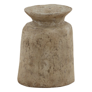 Karina Living Balthazar Vase Beige - Sculptural Paper Mache Centerpiece for Elegant Home Decor & Versatile Styling DOV40058-BEIG