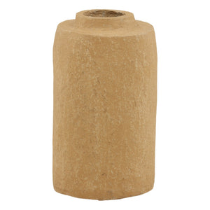 Karina Living Chicago Sculptural Brown Paper-Mâché Vase – Modern Organic Décor for Home & Office Spaces DOV40059-BRWN