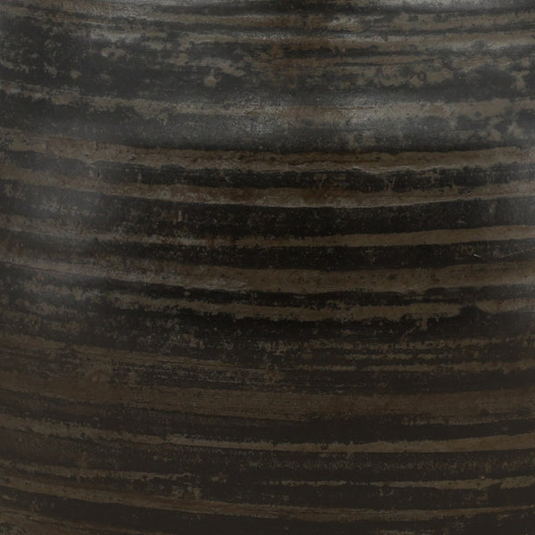 Karina Living Fabrizio Antique Grey Vase - Timeless Ceramic Accent for Fresh Flowers, Decor Styling & Centerpieces DOV40060-AQGR