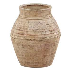 Karina Living Keegan Vase in Antique White - Timeless Ceramic Accent for Chic Home Decor & Floral Arrangements DOV40061-AQWH