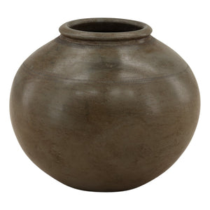 Karina Living Umber Vase in Antique Grey - Timeless Ceramic Accent for Modern & Traditional Home Decor Elegance DOV40063-AQGR