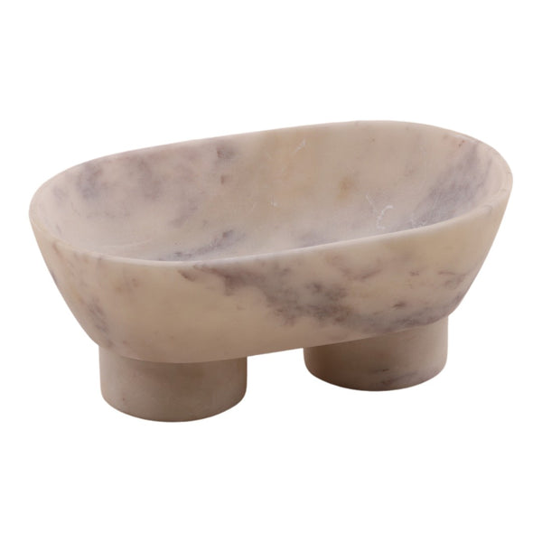 Karina Living Venn Bowl White Marble – Elegant Sculptural Accent for Modern Home Decor & Functional Centerpiece DOV40071-WHIT