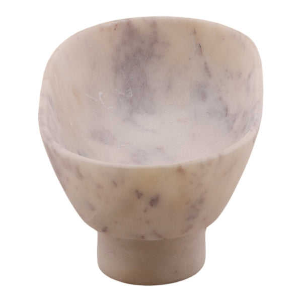 Karina Living Venn Bowl White Marble – Elegant Sculptural Accent for Modern Home Decor & Functional Centerpiece DOV40071-WHIT