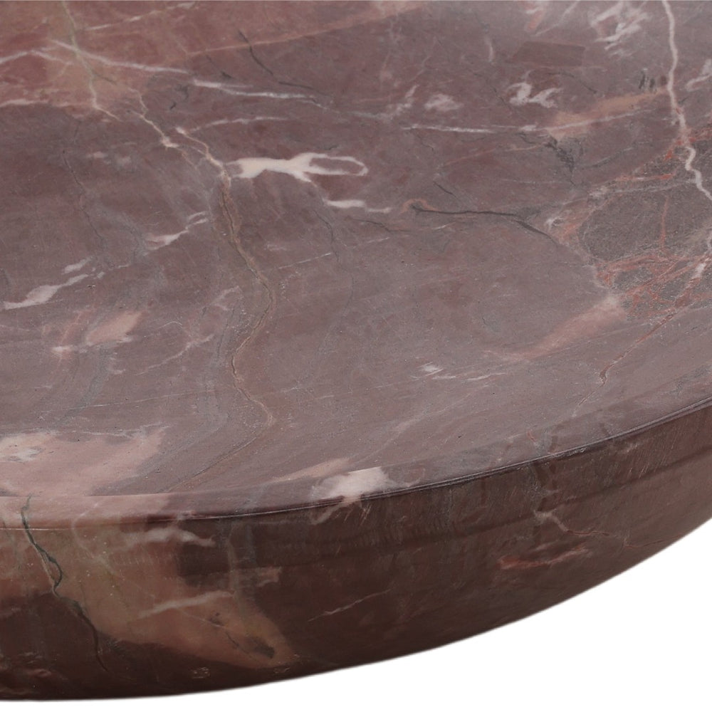 Karina Living Xanadu Bowl Rust – Elegant Solid Marble Centerpiece for Rustic Decor, Fruit Display & Sculptural Accent DOV40074-RUST