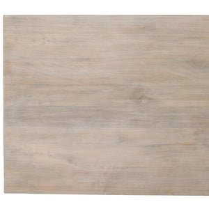 Karina Living Annette Dining Table - Elegant Whitewash Finish, Solid Mango Wood for Rustic & Modern Spaces, 87" L DOV40084-WHTW