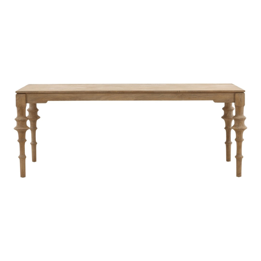 Karina Living Savin Dining Table Natural - Handcrafted Mango Wood Centerpiece for Stylish Dining & Entertaining Spaces DOV40086-NATL
