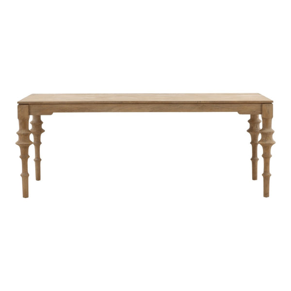 Karina Living Savin Dining Table Natural - Handcrafted Mango Wood Centerpiece for Stylish Dining & Entertaining Spaces DOV40086-NATL