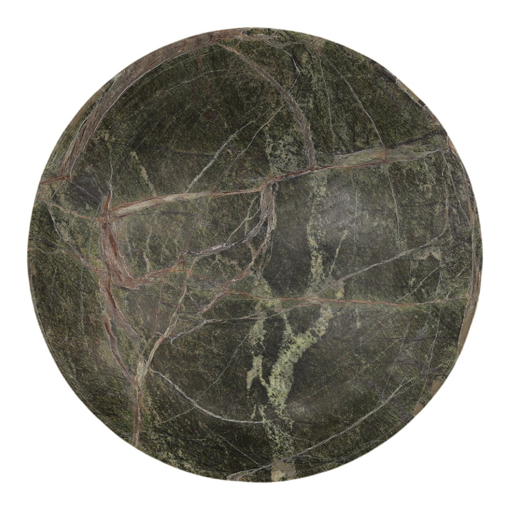Karina Living Jutta Bowl Green - Sculptural Marble Centerpiece for Table Decor, Fruit Serving & Stylish Arrangements DOV40090-GREN
