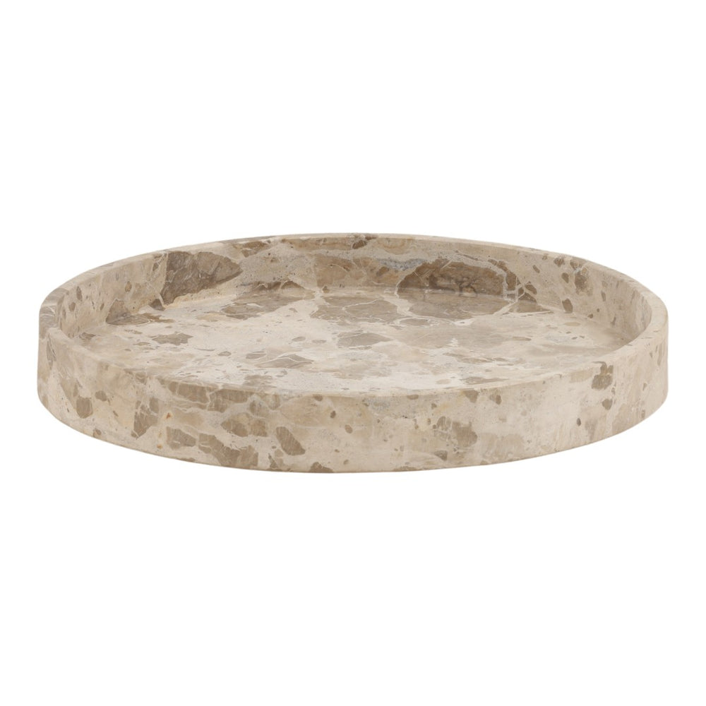 Karina Living Marcel Bowl Beige - Minimalist Solid Marble Centerpiece for Modern Décor, Versatile & Elegant Design DOV40091-BEIG