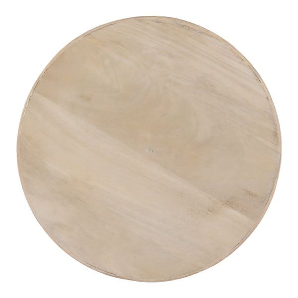Karina Living Theda End Table in Light Natural Mango Wood with Cane Accents – Stylish & Versatile Home Décor Piece DOV40093-LTNT