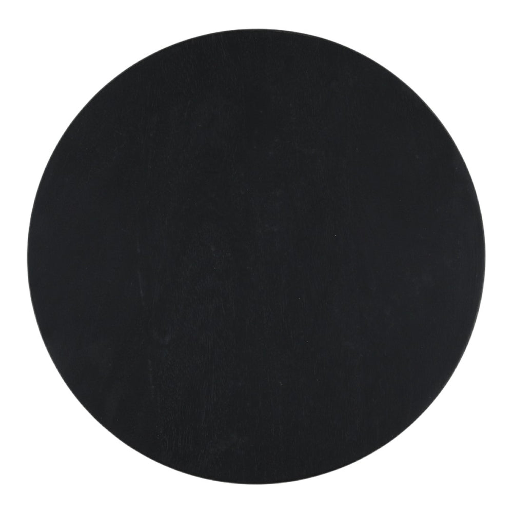 Karina Living Marzell Side Table - Modern Black Mango Wood Accent Table for Living Room, Bedroom, or Office DOV40099-BLCK