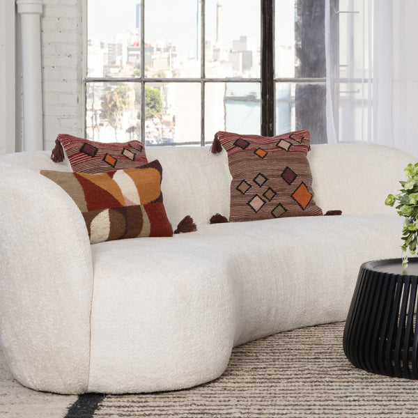 Dovetail Linea Pillow Woven Wool Cover - Multicolor 