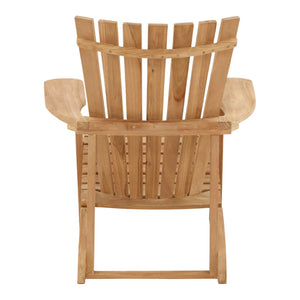 Karina Living Nikolas Outdoor Lounge Chair with Ottoman – Elegant Teak Design for Ultimate Comfort & Style! DOV42004-NATL