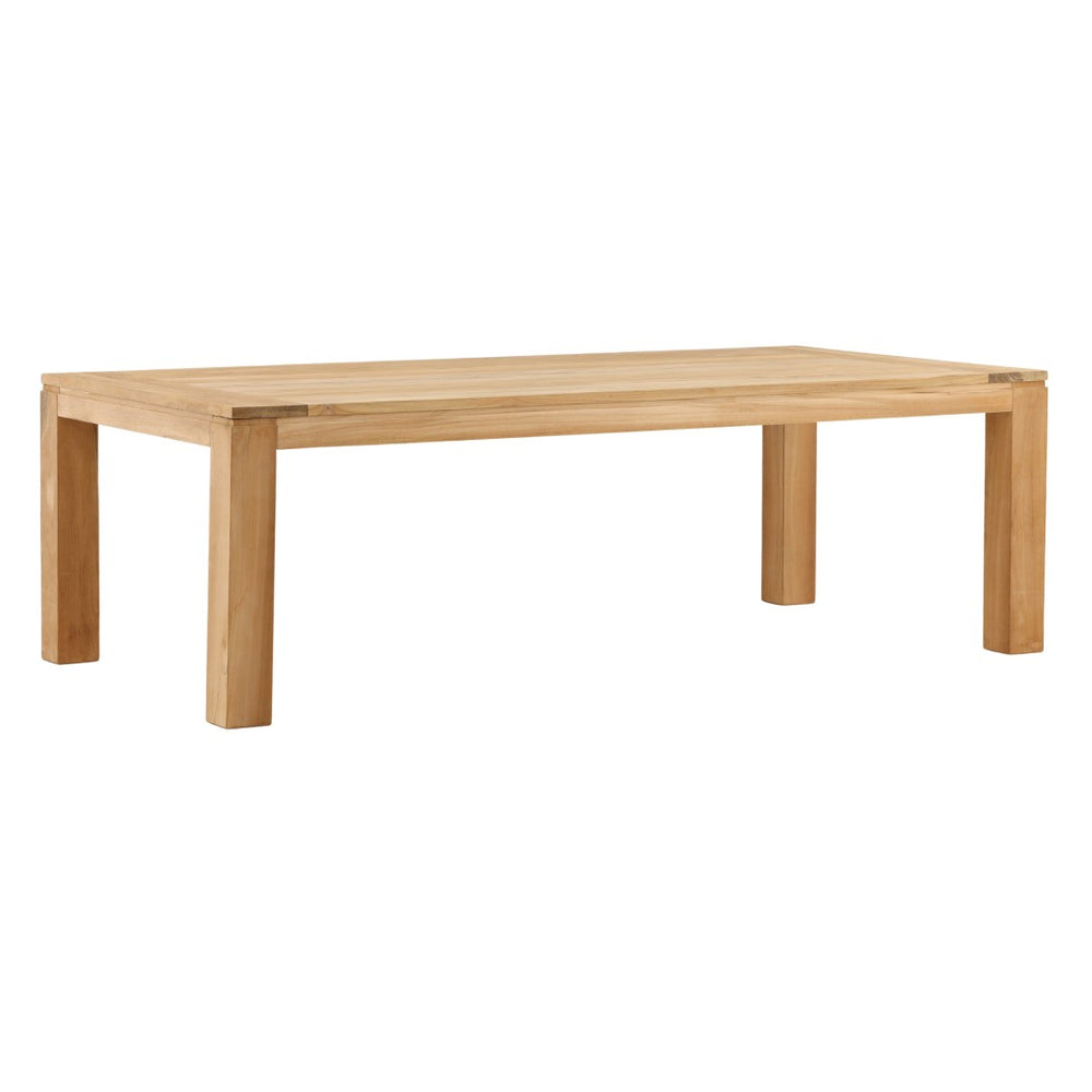 Karina Living Bosworth Outdoor Dining Table - 94" Solid Teak with Natural Finish for Elegant Patio Gatherings DOV42007-NATL-94
