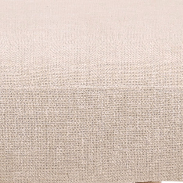 Karina Living Gwyneth Dining Chair in Cream - Elegant Two-Tone Basketweave Fabric with Durable Wood Frame Design DOV426-CREM