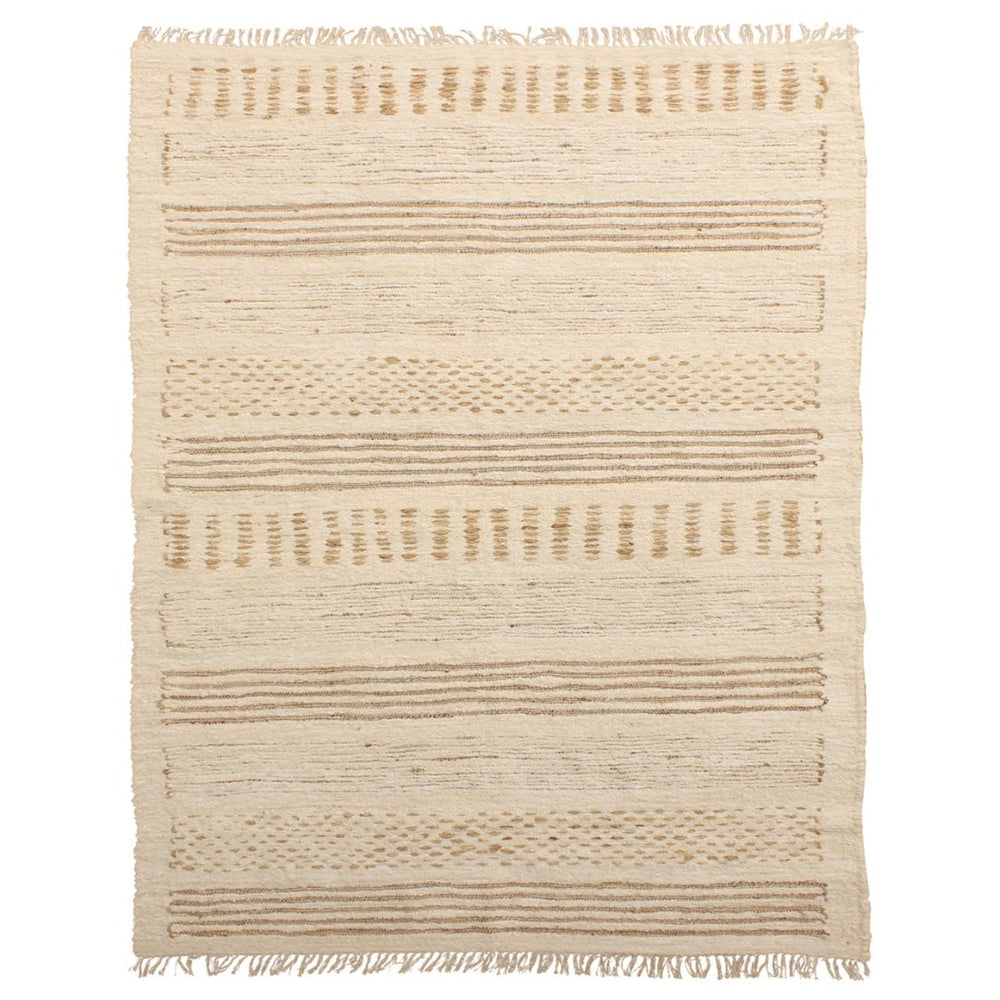 Karina Living Clarimond Rug Ivory 8x10 - Handwoven Reclaimed Jute & Cotton, Sustainable Elegance for Any Space DOV44000-IVRY-8X10
