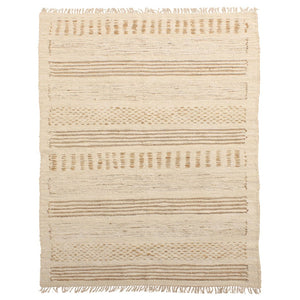 Karina Living Clarimond Rug Ivory 8x10 - Handwoven Reclaimed Jute & Cotton, Sustainable Elegance for Any Space DOV44000-IVRY-8X10