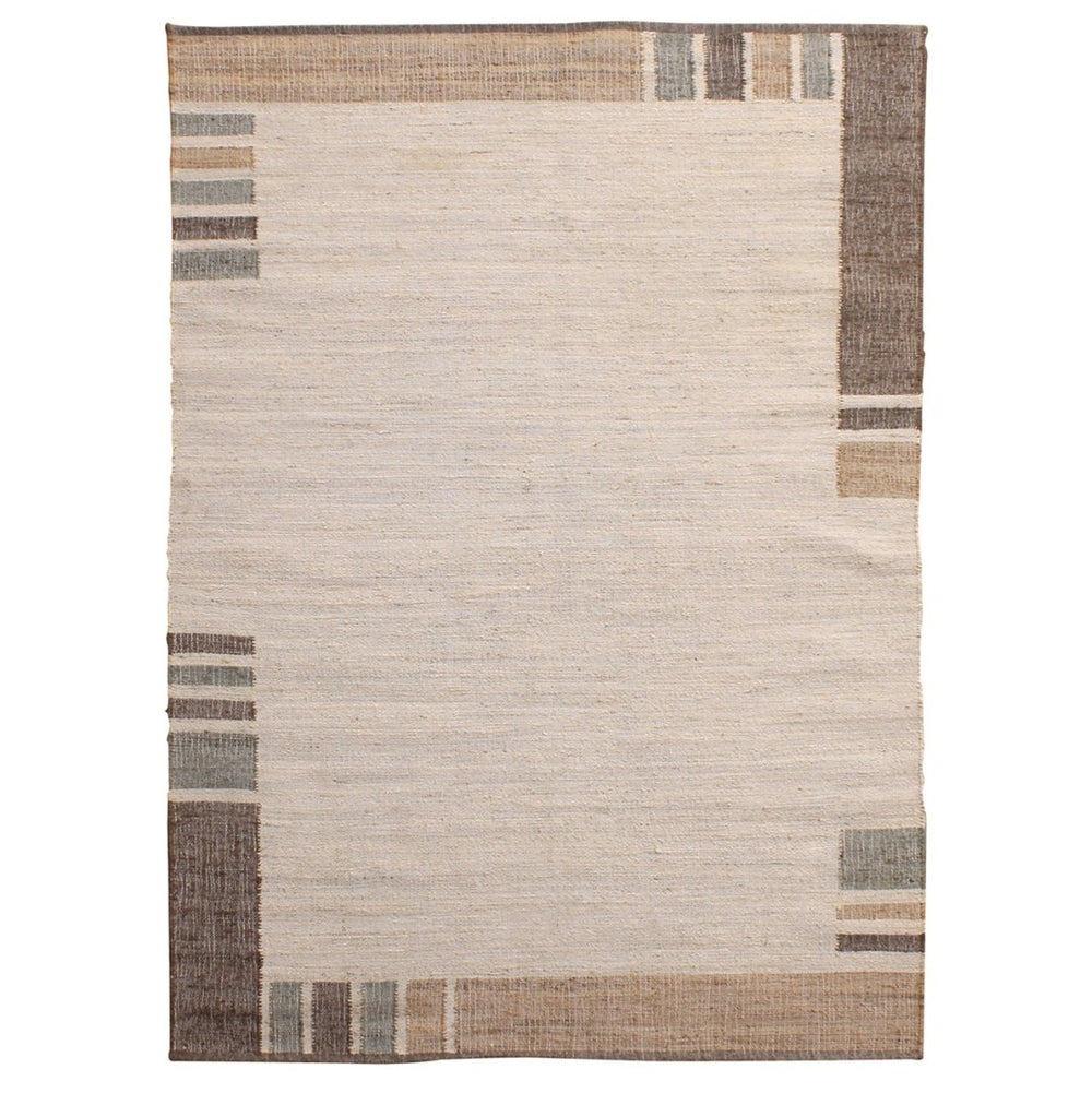 Karina Living Briallen Handwoven Jute Rug 6x9 - Durable Brown Kilim Weave for Modern & Rustic Home Decor DOV44001-BRWN-6X9