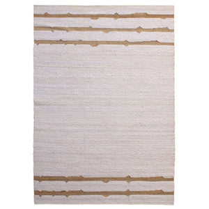 Karina Living Elmhurst Rug Ivory 9x12 - Handwoven Wool & Jute for Timeless Elegance in Living & Dining Spaces DOV44002-IVRY-9X12