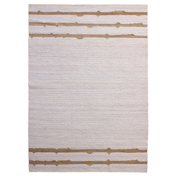 Karina Living Elmhurst Rug Ivory 9x12 - Handwoven Wool & Jute for Timeless Elegance in Living & Dining Spaces DOV44002-IVRY-9X12