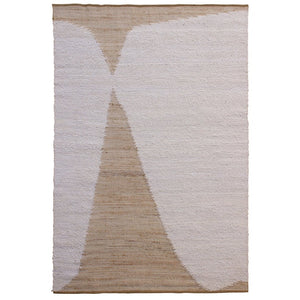 Karina Living Fieldstone Rug Ivory 6x9 - Handwoven Wool & Jute for a Cozy Touch in Any Room, Easy Care & Stylish DOV44003-IVRY-6X9