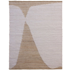 Karina Living Fieldstone Rug Ivory 8x10 - Handwoven Wool & Jute Blend for Modern, Rustic Interiors - Durable Design DOV44003-IVRY-8X10