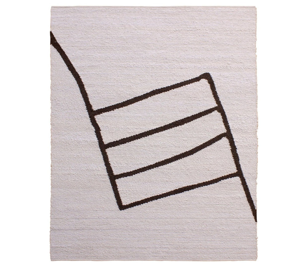 Karina Living Dakarai Rug Ivory 8x10 - Handwoven Wool Elegance for Modern Living Rooms & Cozy Bedrooms DOV44004-IVRY-8X10