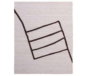 Karina Living Dakarai Rug Ivory 8x10 - Handwoven Wool Elegance for Modern Living Rooms & Cozy Bedrooms DOV44004-IVRY-8X10