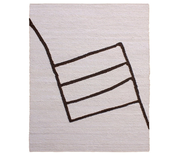 Karina Living Dakarai Rug Ivory 8x10 - Handwoven Wool Elegance for Modern Living Rooms & Cozy Bedrooms DOV44004-IVRY-8X10