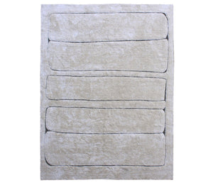 Karina Living Lydell Rug Ivory 8x10 - Hand-Crafted Cotton Indoor Area Rug for Elegant Living Spaces & Comfort DOV44006-IVRY-8X10