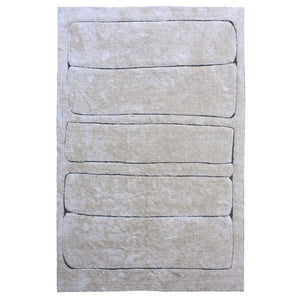 Karina Living Lydell Rug Ivory 9x12 - Elegant Tufted Cotton Centerpiece for Living Rooms & Dining Areas DOV44006-IVRY-9X12