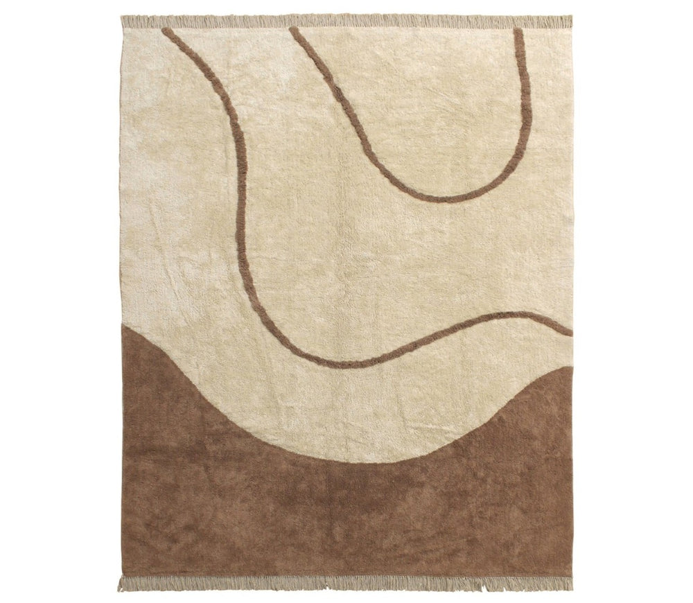 Karina Living Magdalena Rug Ivory 8x10 - Elegantly Crafted Cotton Rug for Living Spaces, Bedrooms & Dining Areas DOV44007-IVRY-8X10