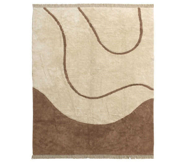 Karina Living Magdalena Rug Ivory 8x10 - Elegantly Crafted Cotton Rug for Living Spaces, Bedrooms & Dining Areas DOV44007-IVRY-8X10