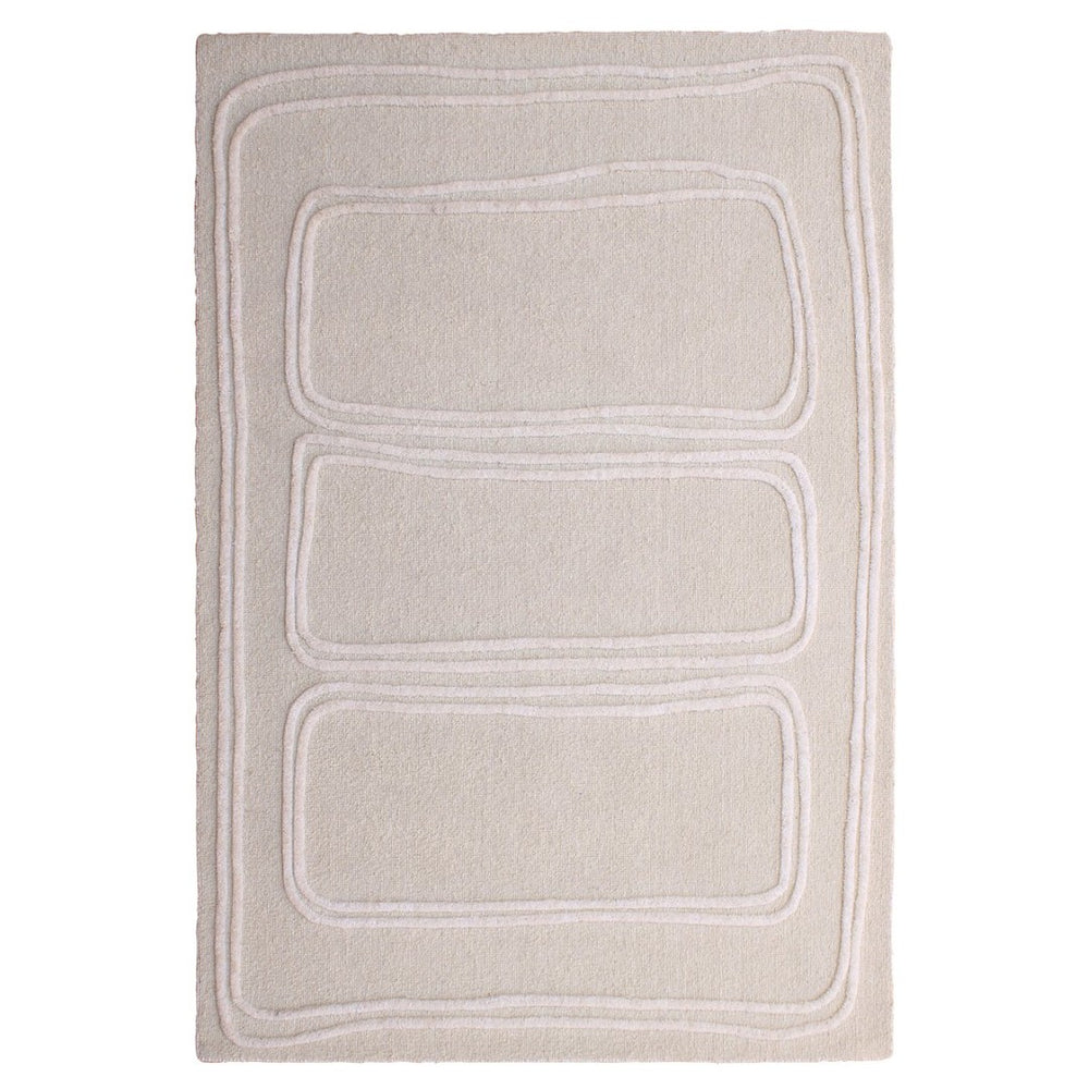 Karina Living Sula Rug Ivory 6x9 - Handwoven Wool Beauty for Living Rooms, Bedrooms & Dining Areas - Durable Elegance DOV44008-IVRY-6X9