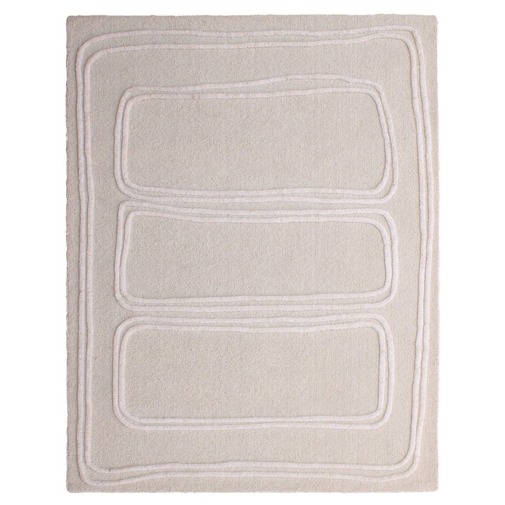 Karina Living Sula Rug Ivory 8x10 – Handwoven Wool, Timeless Style, Soft Texture for Living Rooms & Dining Areas DOV44008-IVRY-8X10